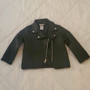 Girls 3t faux leather motorcycle jacket